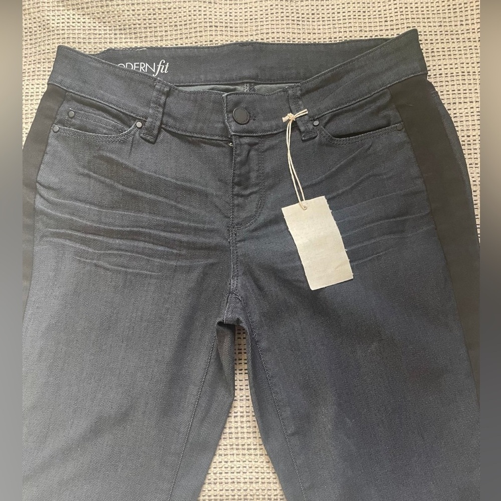 Ann Taylor Woman’s Modern Slim Leg Blue and Black Jeans